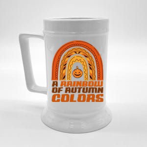 A Rainbow Of Autumn Colors Halloween Pumpkin Beer Stein