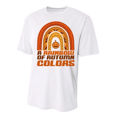 A Rainbow Of Autumn Colors Halloween Pumpkin Performance Sprint T-Shirt