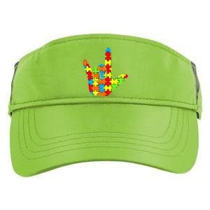 Autism Rock On Hand Adult Drive Performance Visor