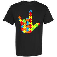Autism Rock On Hand Garment-Dyed Heavyweight T-Shirt