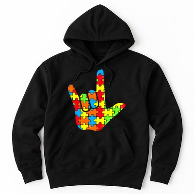 Autism Rock On Hand Hoodie