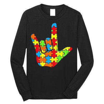 Autism Rock On Hand Long Sleeve Shirt