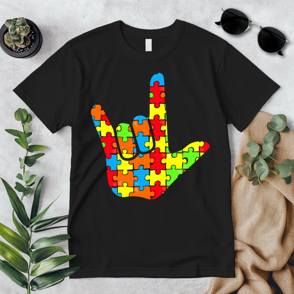 Autism Rock On Hand Premium T-Shirt