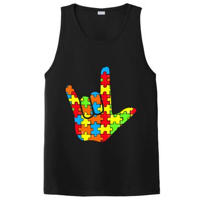 Autism Rock On Hand PosiCharge Competitor Tank