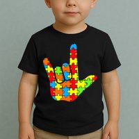 Autism Rock On Hand Toddler T-Shirt
