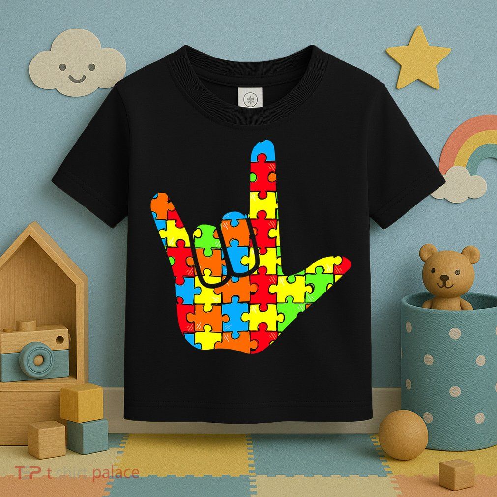 Autism Rock On Hand Toddler T-Shirt