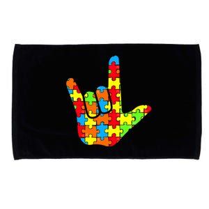 Autism Rock On Hand Microfiber Hand Towel