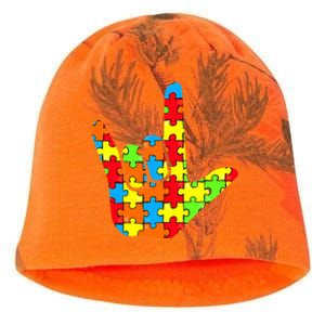 Autism Rock On Hand Kati - Camo Knit Beanie