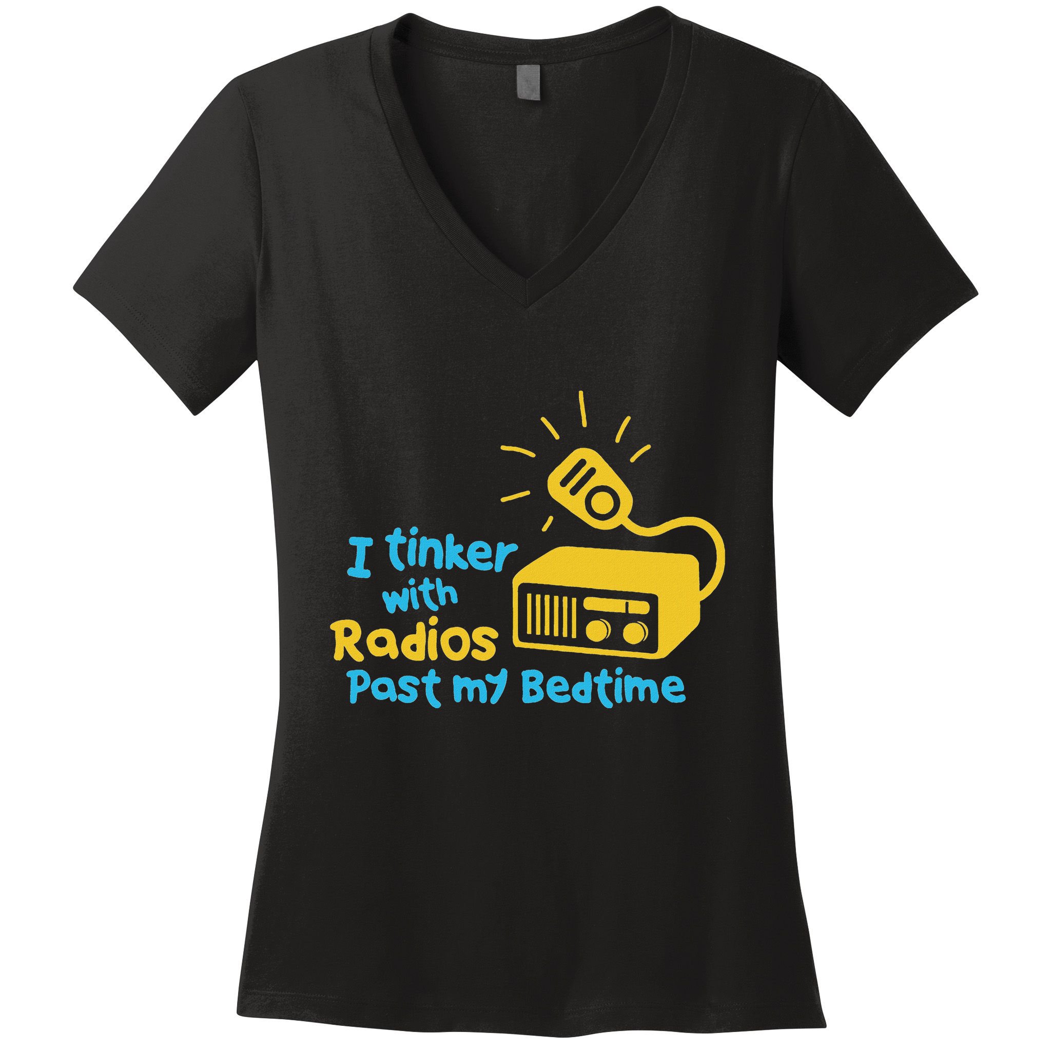 Amateur Radio Operator Humor Funny Ham Radio Saying Women's V-Neck T-Shirt