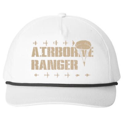 Airborne Ranger Paratrooper Army Snapback Five-Panel Rope Hat