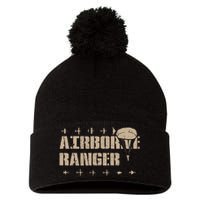 Airborne Ranger Paratrooper Army Pom Pom 12in Knit Beanie