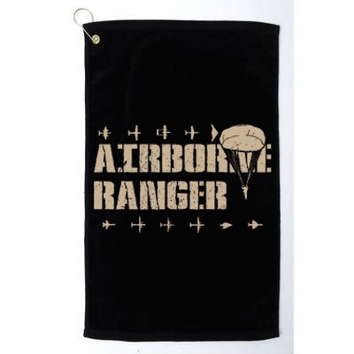 Airborne Ranger Paratrooper Army Platinum Collection Golf Towel