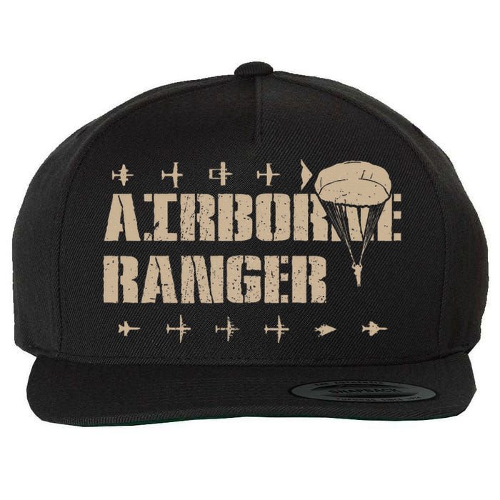 Airborne Ranger Paratrooper Army Wool Snapback Cap