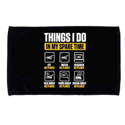 Aircraft Rc Plane Airplane Things I Do In My Spare Time Microfiber Hand Towel