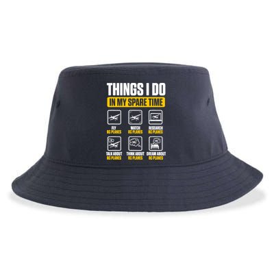 Aircraft Rc Plane Airplane Things I Do In My Spare Time Sustainable Bucket Hat