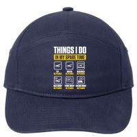 Aircraft Rc Plane Airplane Things I Do In My Spare Time 7-Panel Snapback Hat