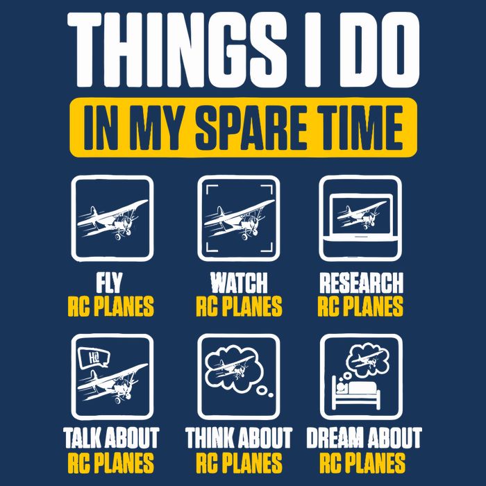 Aircraft Rc Plane Airplane Things I Do In My Spare Time Drawstring Bag