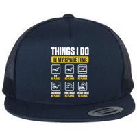 Aircraft Rc Plane Airplane Things I Do In My Spare Time Flat Bill Trucker Hat