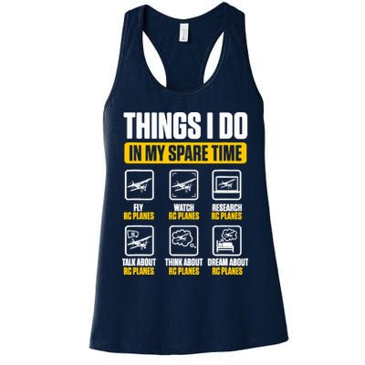 Aircraft Rc Plane Airplane Things I Do In My Spare Time Womens Tank Top