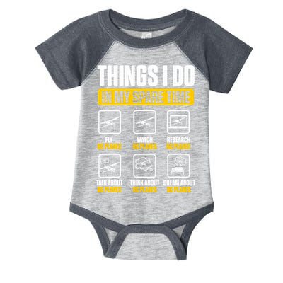 Aircraft Rc Plane Airplane Things I Do In My Spare Time Infant Baby Jersey Bodysuit
