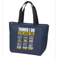 Aircraft Rc Plane Airplane Things I Do In My Spare Time Zip Tote Bag