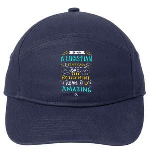 Amazing Retirement Plan Funny Church & Christian Gift 7-Panel Snapback Hat