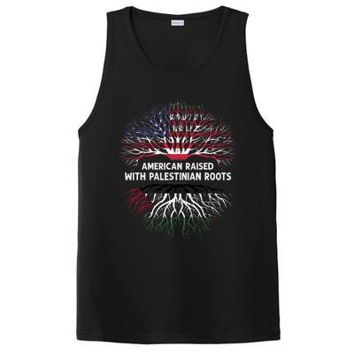 American Raised Palestinian Roots Usa Gaza Palestine Flag PosiCharge Competitor Tank