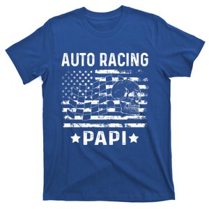 Auto Racing Papi Dad Usa Flag 4th Of July Gift T-Shirt