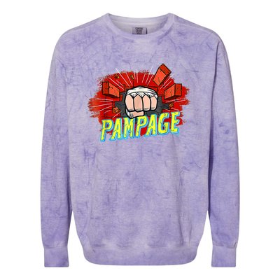 Archer Rampage Pampage Essential Colorblast Crewneck Sweatshirt