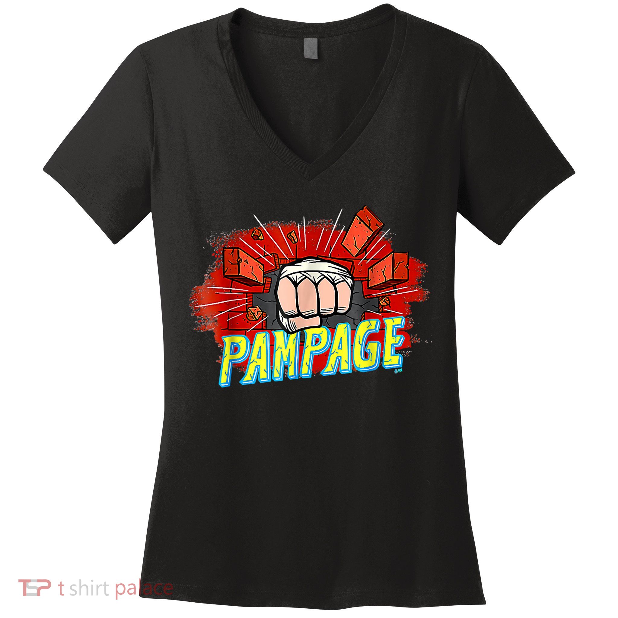 Archer Rampage Pampage Essential Women's V-Neck T-Shirt