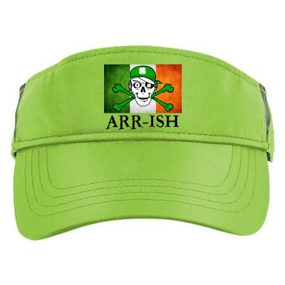 Arr-ish Irish Pirate St. Patrick's Day Flag Adult Drive Performance Visor