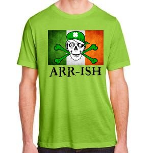 Arr-ish Irish Pirate St. Patrick's Day Flag Adult ChromaSoft Performance T-Shirt