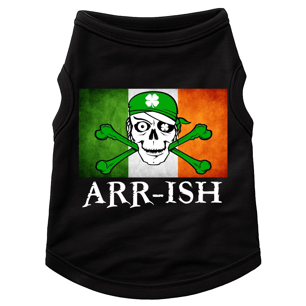 Arr-ish Irish Pirate St. Patrick's Day Flag Doggie Tank