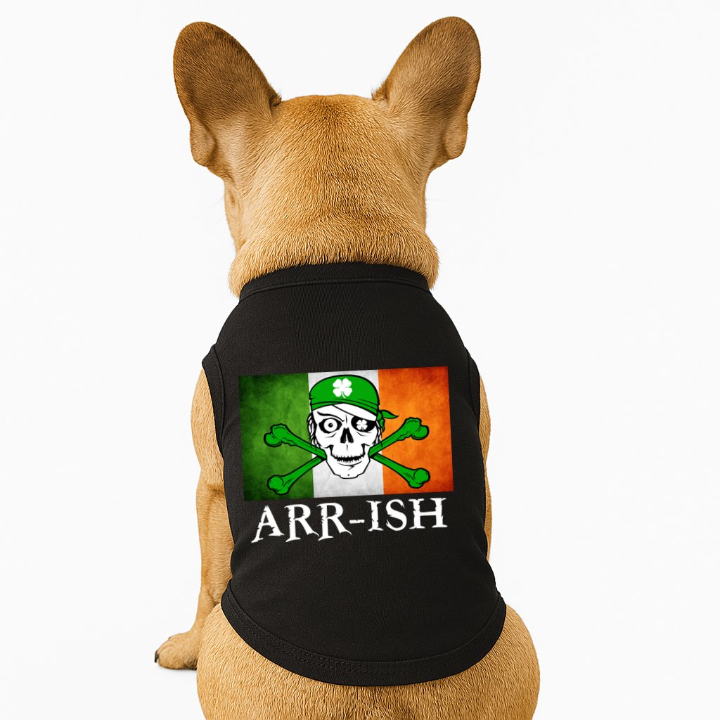 Arr-ish Irish Pirate St. Patrick's Day Flag Doggie Tank