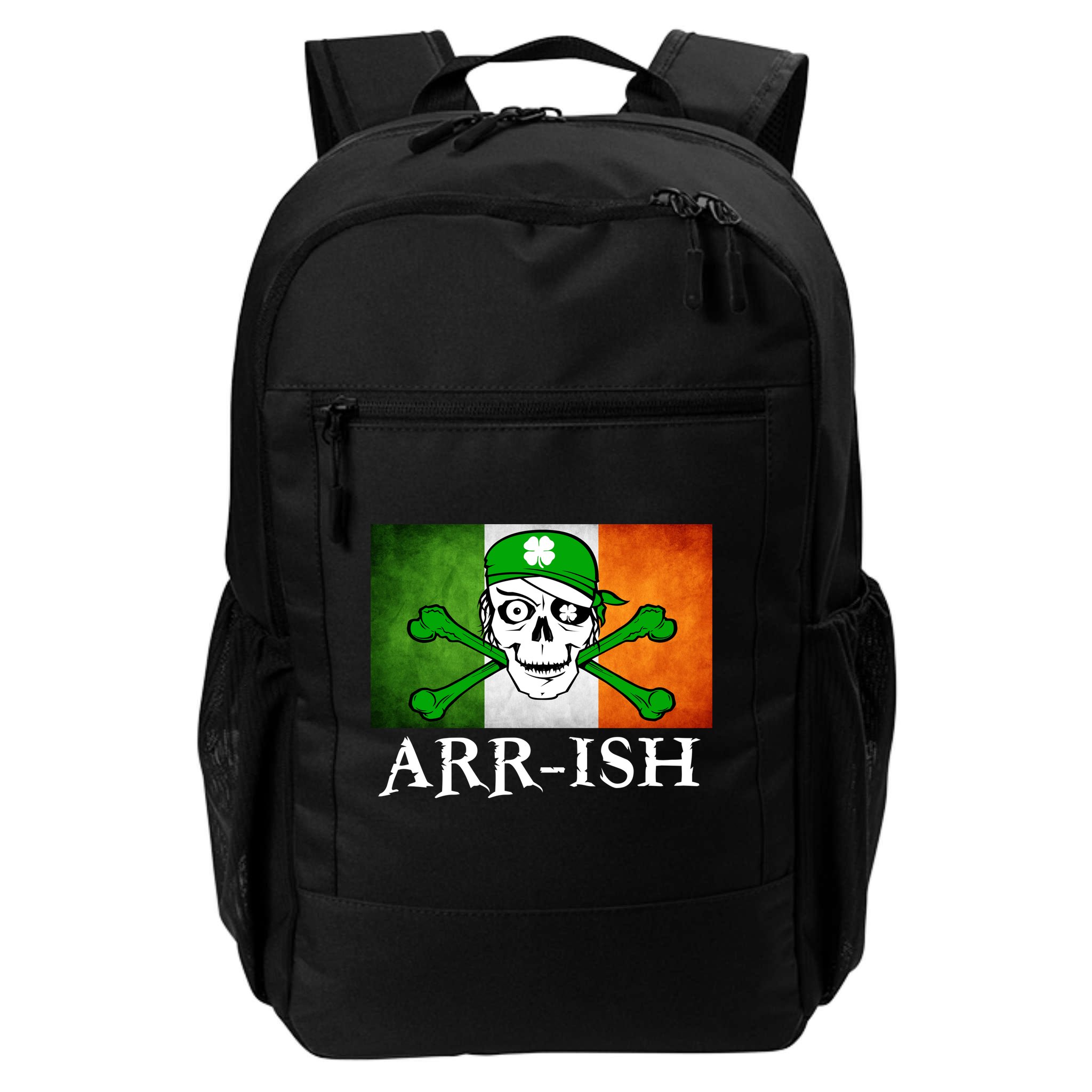 Arr-ish Irish Pirate St. Patrick's Day Flag Backpack