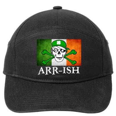 Arr-ish Irish Pirate St. Patrick's Day Flag 7-Panel Snapback Hat