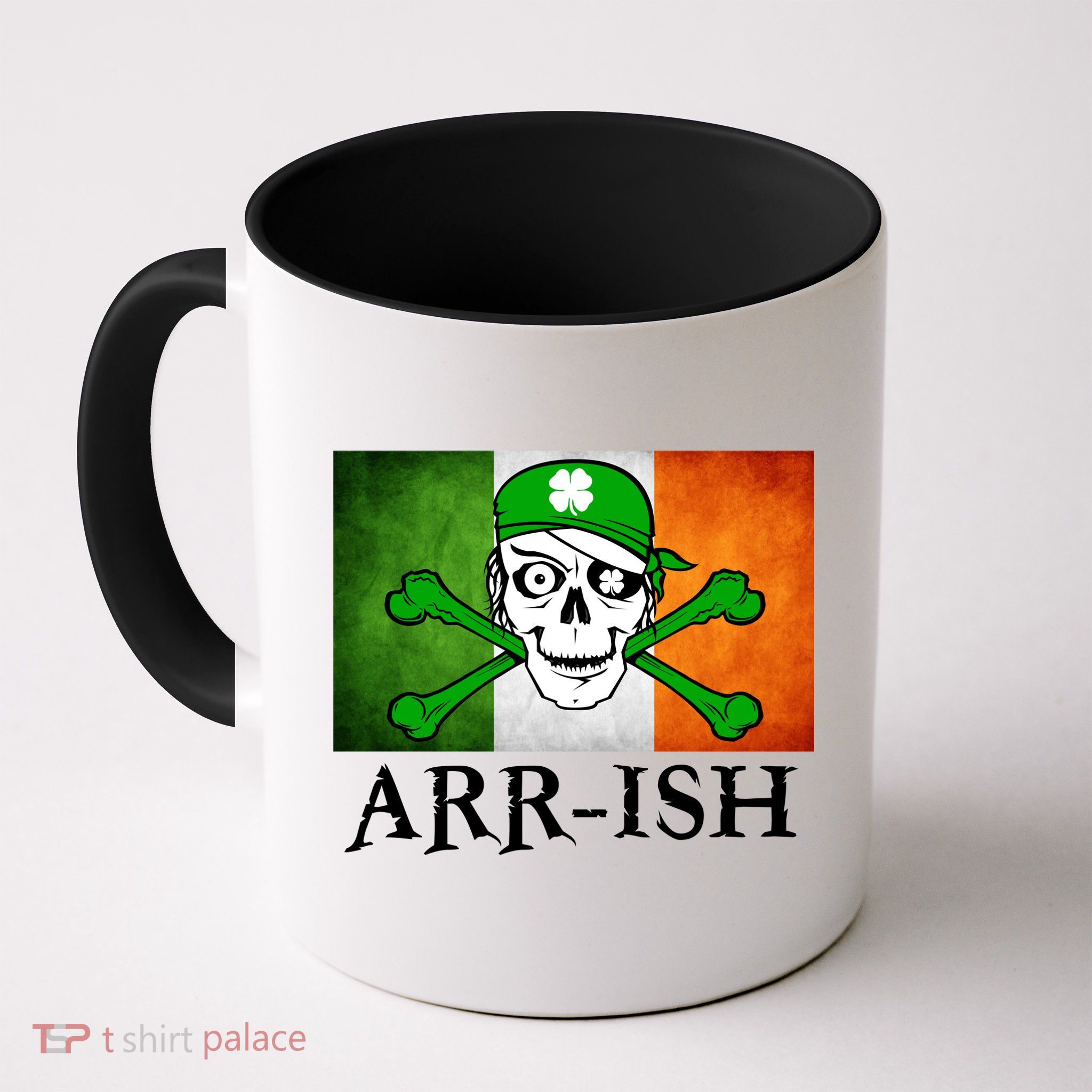 Arr-ish Irish Pirate St. Patrick's Day Flag Mug
