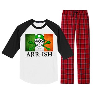 Arr-ish Irish Pirate St. Patrick's Day Flag Raglan Sleeve Pajama Set