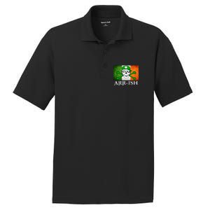 Arr-ish Irish Pirate St. Patrick's Day Flag PosiCharge RacerMesh Polo