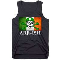 Arr-ish Irish Pirate St. Patrick's Day Flag Tank Top