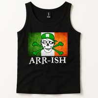 Arr-ish Irish Pirate St. Patrick's Day Flag Tank Top