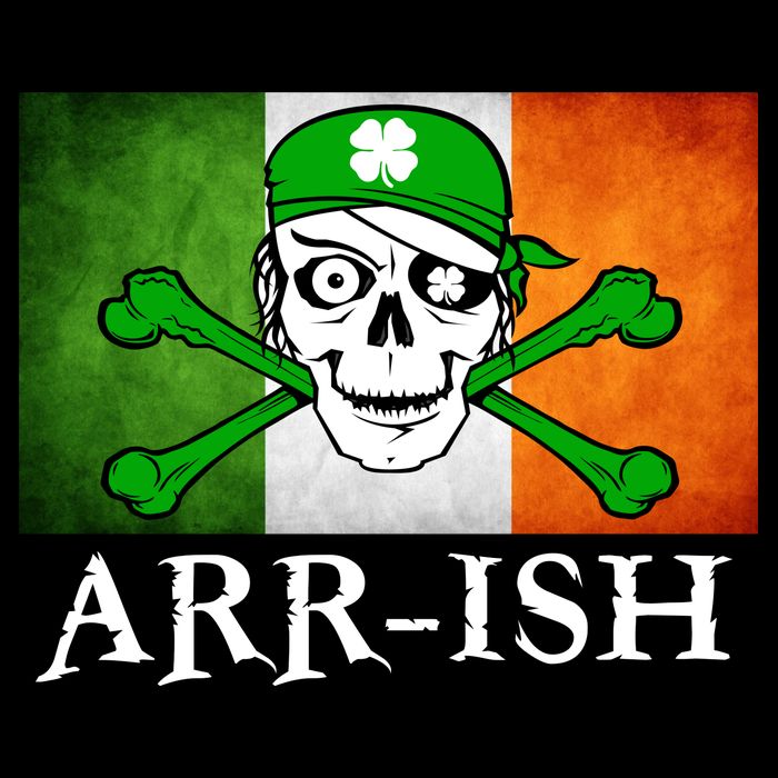 Arr-ish Irish Pirate St. Patrick's Day Flag Tank Top