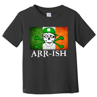 Arr-ish Irish Pirate St. Patrick's Day Flag Toddler T-Shirt