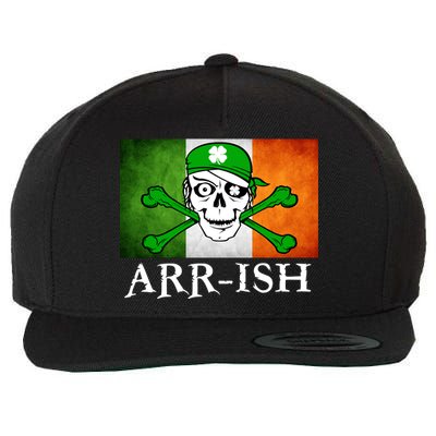 Arr-ish Irish Pirate St. Patrick's Day Flag Wool Snapback Cap