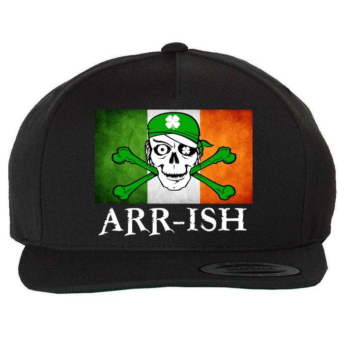 Arr-ish Irish Pirate St. Patrick's Day Flag Wool Snapback Cap
