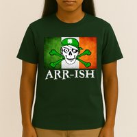 Arr-ish Irish Pirate St. Patrick's Day Flag T-Shirt
