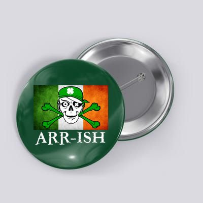 Arr-ish Irish Pirate St. Patrick's Day Flag Button