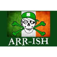 Arr-ish Irish Pirate St. Patrick's Day Flag Bumper Sticker