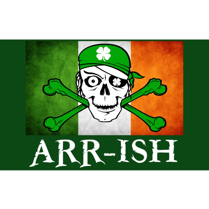 Arr-ish Irish Pirate St. Patrick's Day Flag Bumper Sticker