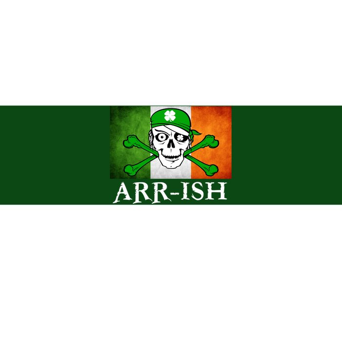 Arr-ish Irish Pirate St. Patrick's Day Flag Bumper Sticker